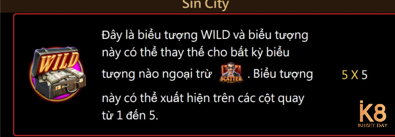 Lưu ý khi quay hũ Sin City K8